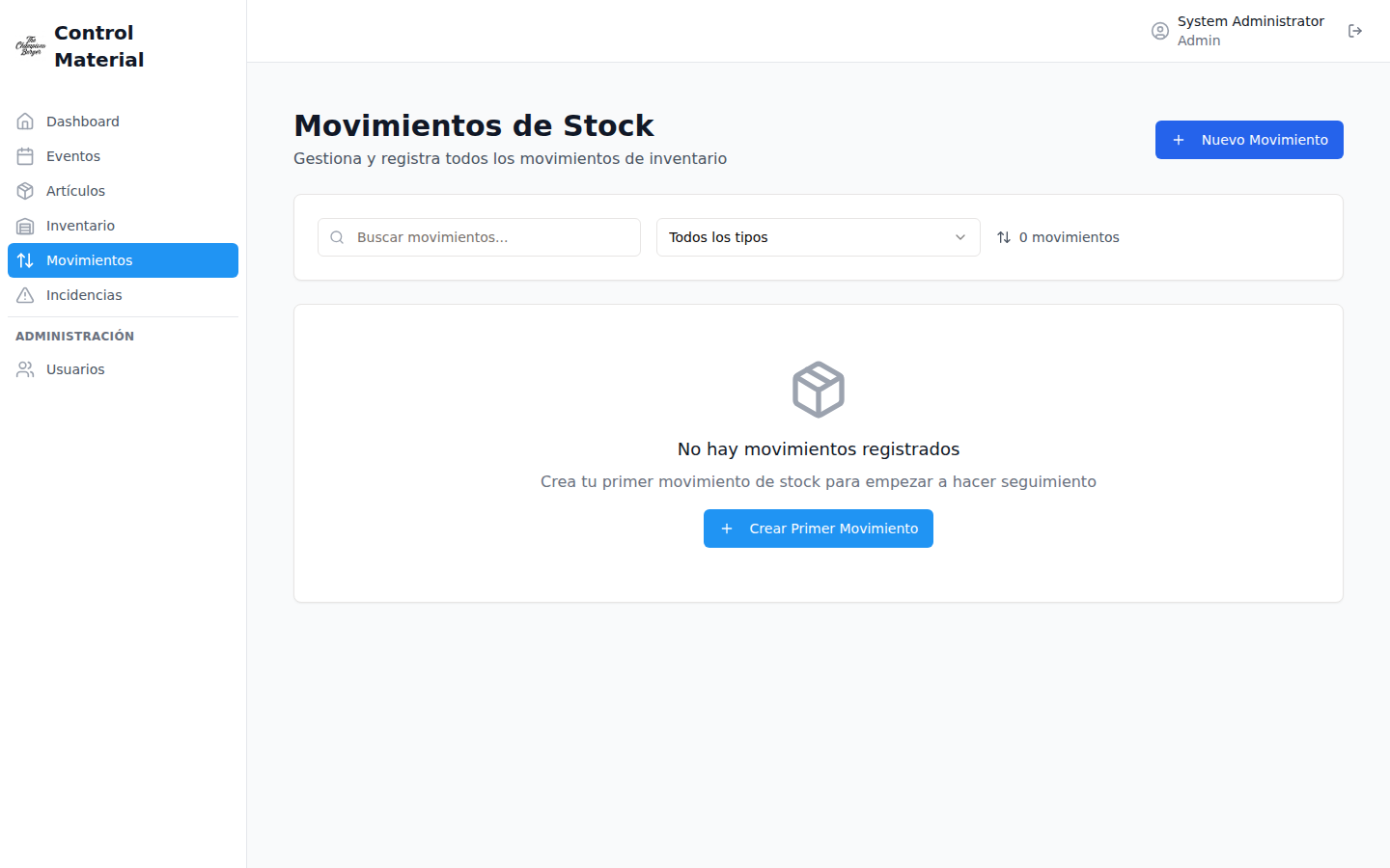 Movimientos de stock